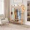 Clothing Rack with Storage Shelves and Hooks for Bedroom or Living Room
